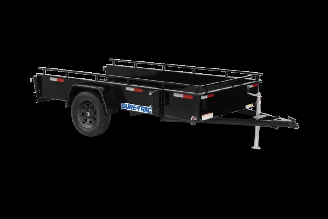 New 2026 Sure-Trac 7X12 STEEL HIGH SIDE 5K W/BRAKES Utility Trailer