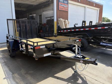 New 2026 Sure-Trac 7X12 STEEL HIGH SIDE 5K W/BRAKES Utility Trailer
