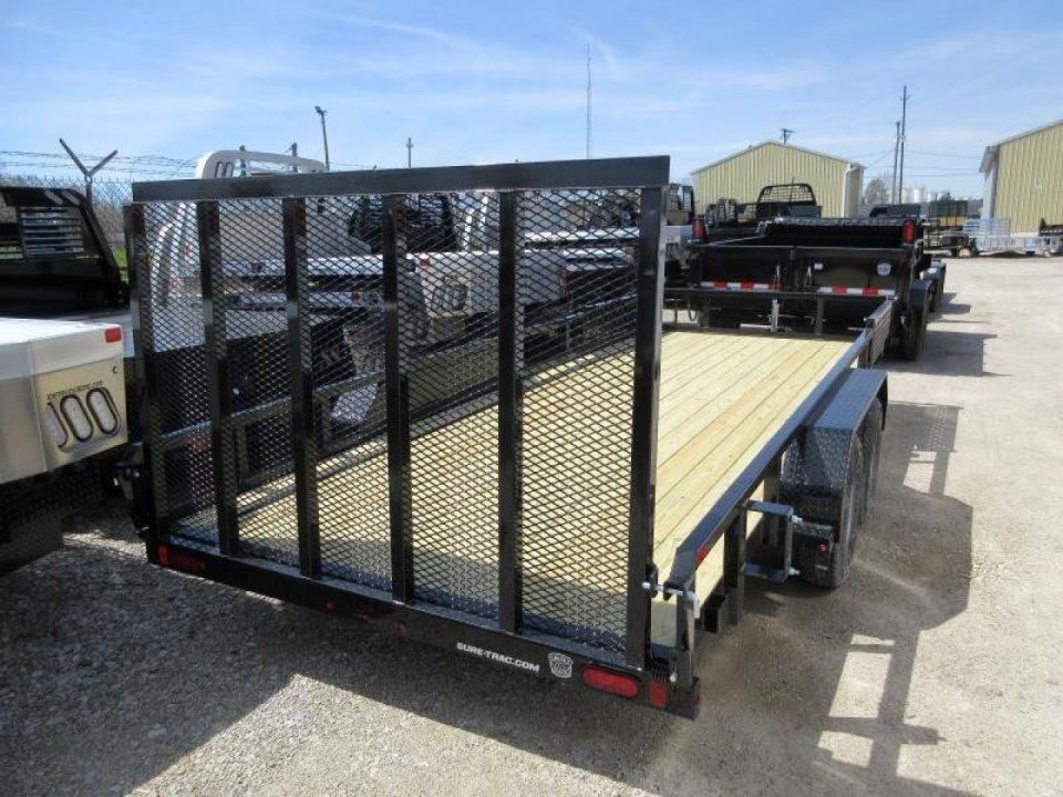 New 2026 Sure-Trac 7 x 18 Tube Top ATV Trailer 7K Tandem ATV Trailer
