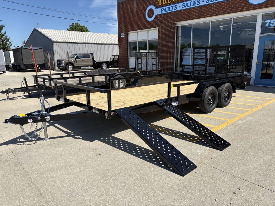 New 2026 Sure-Trac 7 x 18 Tube Top ATV Trailer 7K Tandem ATV Trailer