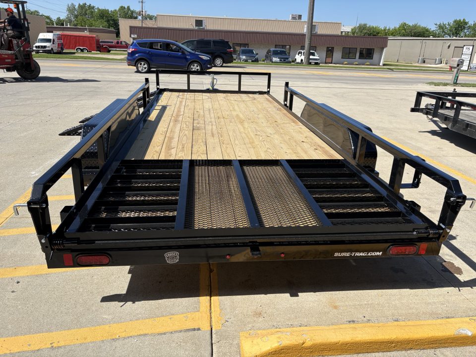 New 2026 Sure-Trac 7 x 18 Tube Top ATV Trailer 7K Tandem ATV Trailer