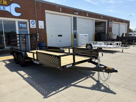 New 2026 Sure-Trac 7 x 18 Tube Top ATV Trailer 7K Tandem ATV Trailer