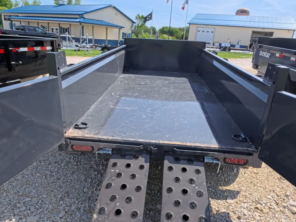 New 2027 Norstar 60 x 10 DCB Dump Trailer with 2) 3500 lb. Axles - Elec. Brakes, 8 Ply Tires - Gray