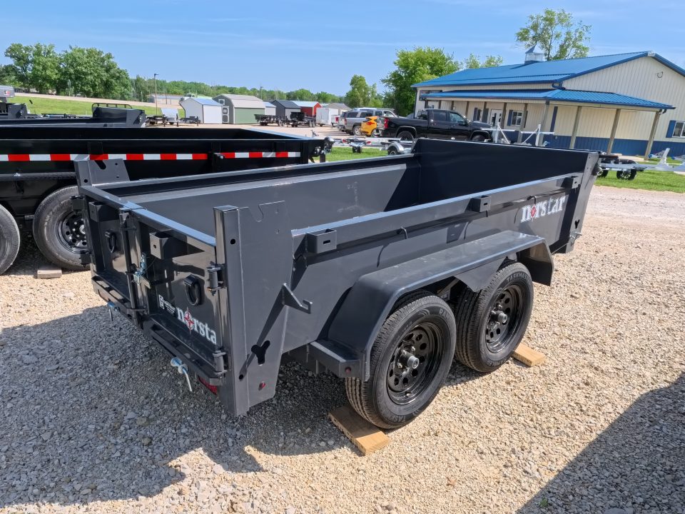 New 2027 Norstar 60 x 10 DCB Dump Trailer with 2) 3500 lb. Axles - Elec. Brakes, 8 Ply Tires - Gray