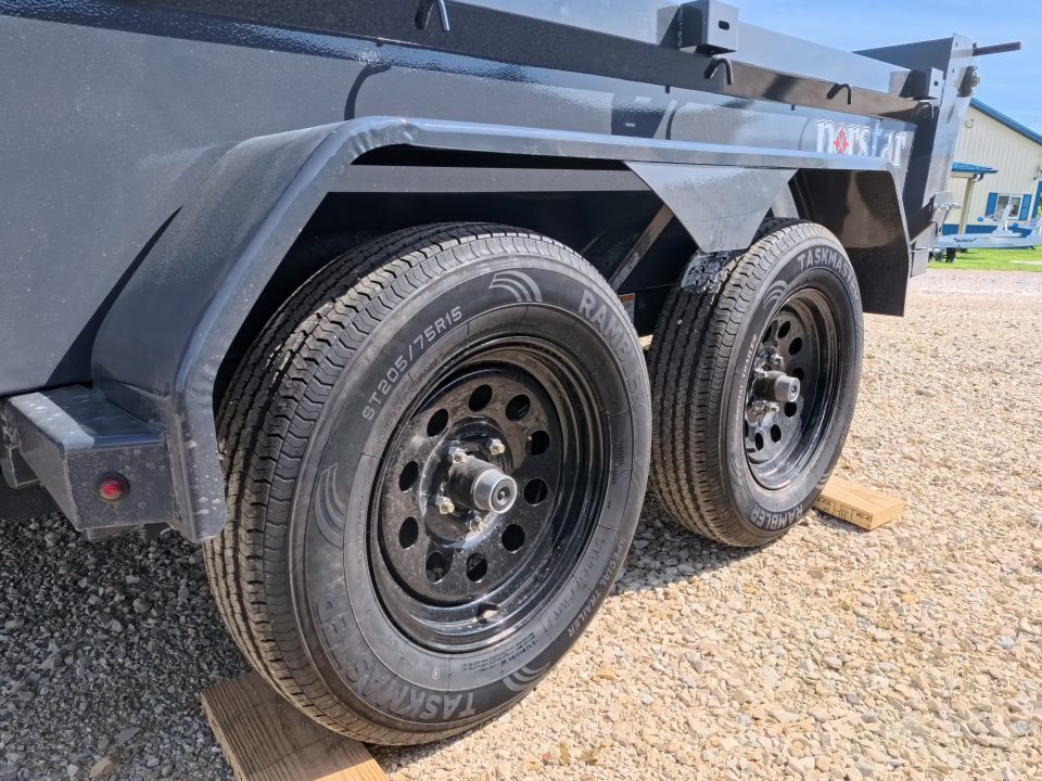 New 2027 Norstar 60 x 10 DCB Dump Trailer with 2) 3500 lb. Axles - Elec. Brakes, 8 Ply Tires - Gray
