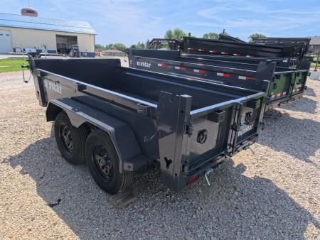 New 2027 Norstar 60 x 10 DCB Dump Trailer with 2) 3500 lb. Axles - Elec. Brakes, 8 Ply Tires - Gray