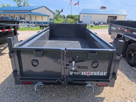 New 2027 Norstar 60 x 10 DCB Dump Trailer with 2) 3500 lb. Axles - Elec. Brakes, 8 Ply Tires - Gray