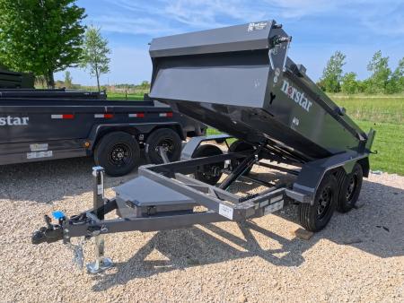 New 2027 Norstar 60 x 10 DCB Dump Trailer with 2) 3500 lb. Axles - Elec. Brakes, 8 Ply Tires - Gray