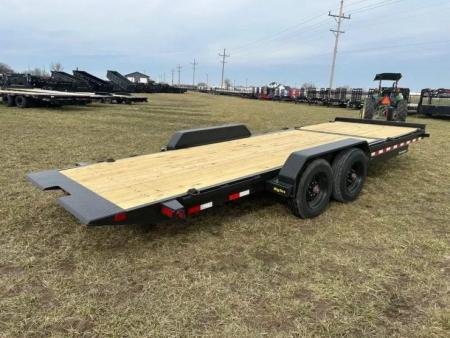 New 2026 Big Tex Trailers 83x22 Tandem 16K Gravity Tilt w/ 6' Stationary & Tool Tray