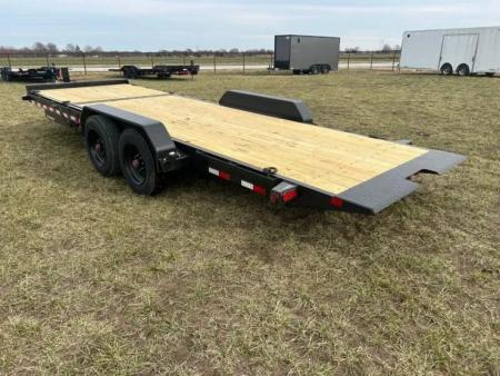 New 2026 Big Tex Trailers 83x22 Tandem 16K Gravity Tilt w/ 6' Stationary & Tool Tray