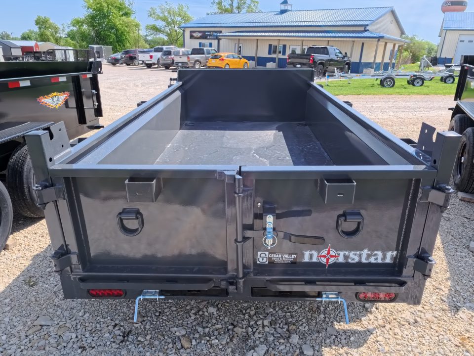 New 2027 Norstar 60 x 10 DCB Dump Trailer with 2) 3500 lb. Axles - Elec. Brakes, 8 Ply Tires - Gray