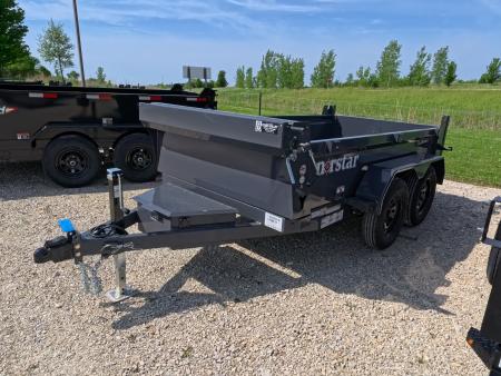New 2027 Norstar 60 x 10 DCB Dump Trailer with 2) 3500 lb. Axles - Elec. Brakes, 8 Ply Tires - Gray
