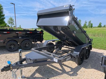 New 2027 Norstar 60 x 10 DCB Dump Trailer with 2) 3500 lb. Axles - Elec. Brakes, 8 Ply Tires - Gray