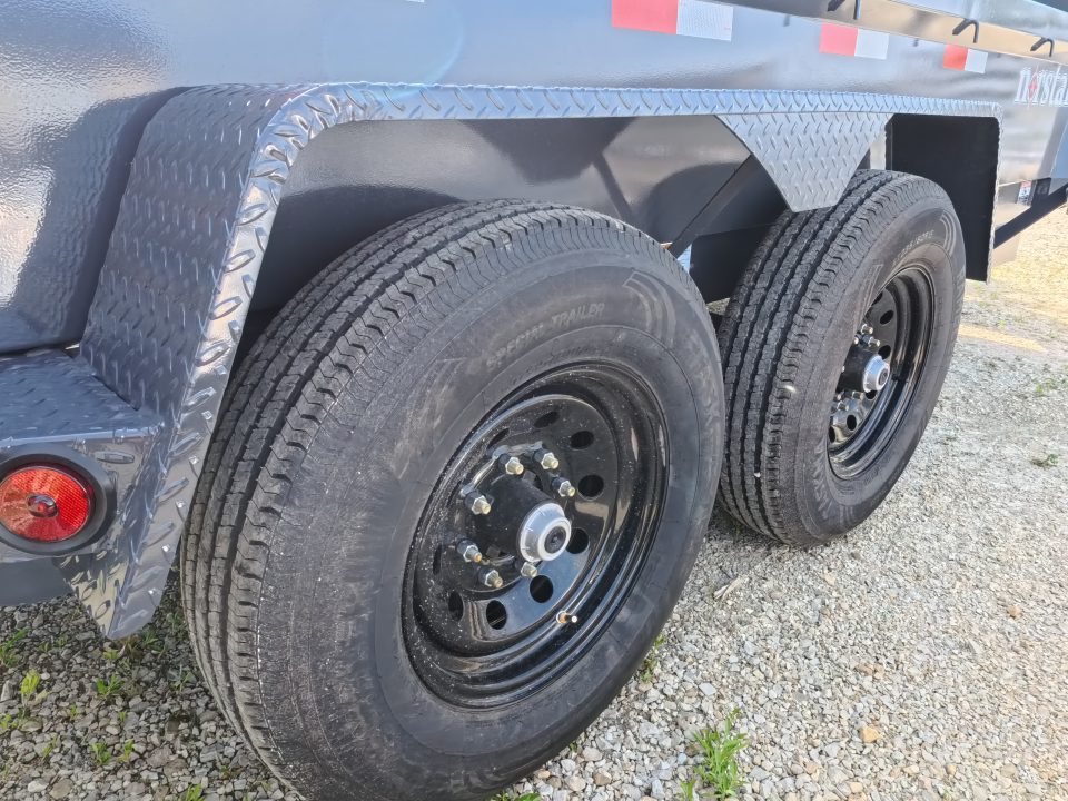 New 2027 Norstar 83 x 14 DCB Dump with 2) 7K GWR Straight Axles, 2) Elec. Brakes, Dual Rear Swing Out Doors, 10 Ply LRE Tires ST235/80 R16