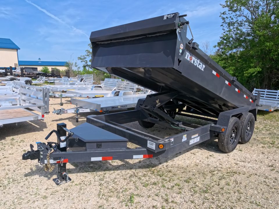 New 2027 Norstar 83 x 14 DCB Dump with 2) 7K GWR Straight Axles, 2) Elec. Brakes, Dual Rear Swing Out Doors, 10 Ply LRE Tires ST235/80 R16