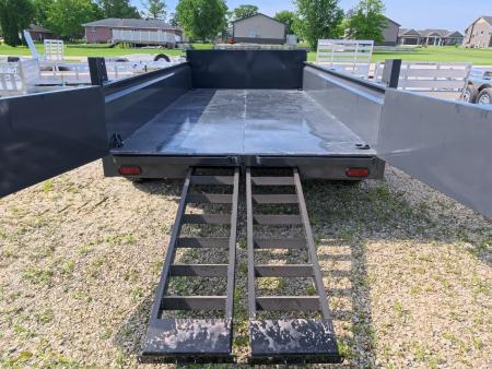 New 2027 Norstar 83 x 14 DCB Dump with 2) 7K GWR Straight Axles, 2) Elec. Brakes, Dual Rear Swing Out Doors, 10 Ply LRE Tires ST235/80 R16
