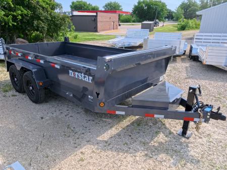 New 2027 Norstar 83 x 14 DCB Dump with 2) 7K GWR Straight Axles, 2) Elec. Brakes, Dual Rear Swing Out Doors, 10 Ply LRE Tires ST235/80 R16