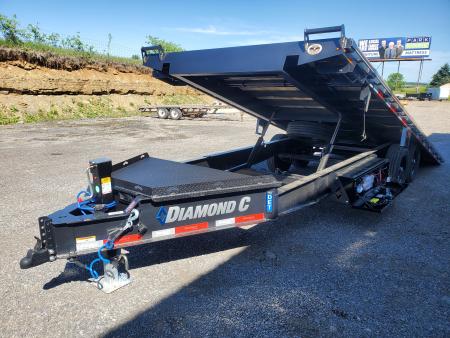 New 2026 Diamond C Trailers DET207 Deckover Tilt Trailer / 15,500 GVWR / 102 x22'