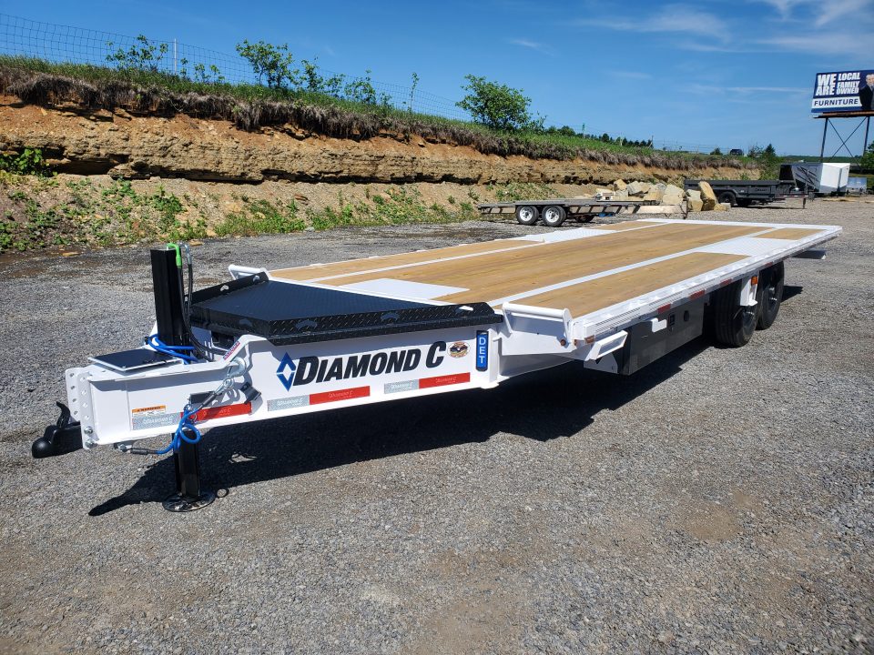 New 2026 Diamond C Trailers DET207 Deckover Tilt Trailer / 15,500 GVWR / 102"x24'