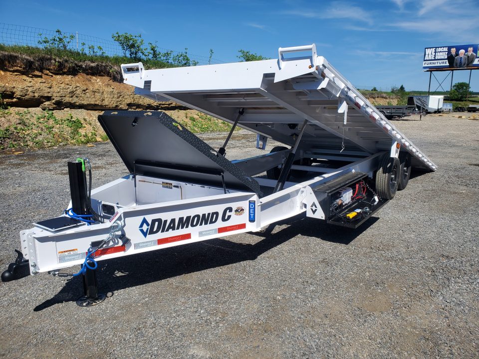 New 2026 Diamond C Trailers DET207 Deckover Tilt Trailer / 15,500 GVWR / 102"x24'