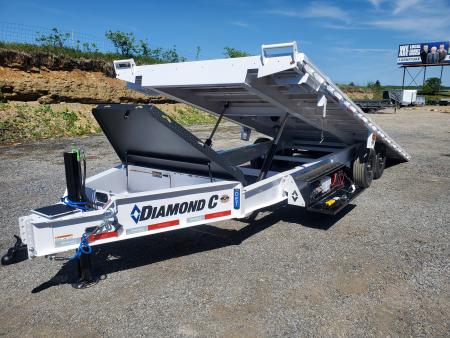 New 2026 Diamond C Trailers DET207 Deckover Tilt Trailer / 15,500 GVWR / 102"x24'