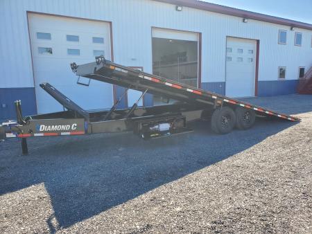 New 2026 Diamond C Trailers DET207 Deckover Tilt Trailer / 15,500 GVWR / 102 x24'