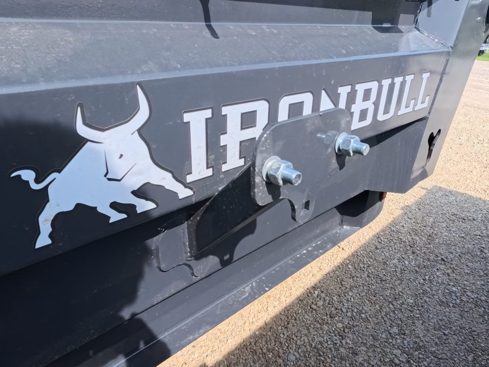 New 2026 Iron Bull 83 x 14 DWB Dump Trailer with 2) 7K GVWR Straight Axles and 2) Fwd. Adj. Electric Brakes, Slide-In Aluminum Ramps and 10 Ply Tires