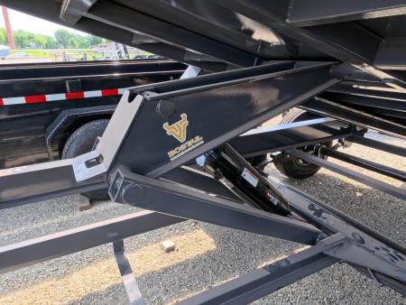New 2026 Iron Bull 83 x 14 DWB Dump Trailer with 2) 7K GVWR Straight Axles and 2) Fwd. Adj. Electric Brakes, Slide-In Aluminum Ramps and 10 Ply Tires