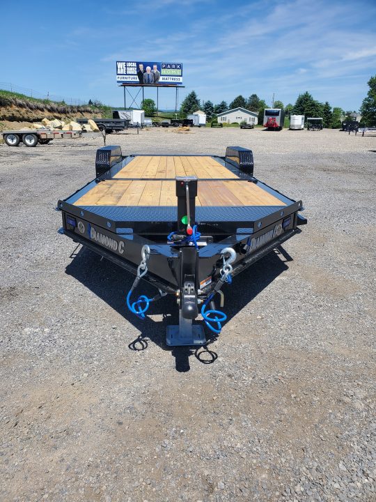 New 2026 Diamond C Trailers HDT207 Equipment Split Tilt Trailer / 15,500 GVWR / 82"x22'