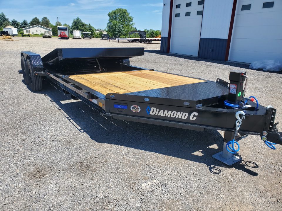 New 2026 Diamond C Trailers HDT207 Equipment Split Tilt Trailer / 15,500 GVWR / 82"x22'