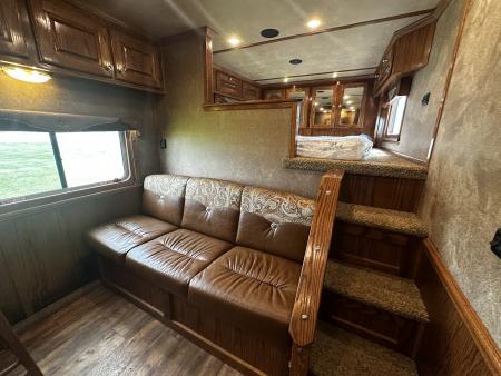 Used 2017 Sierra Trailers 4H 12'6" LQ Horse Trailer
