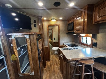 Used 2017 Sierra Trailers 4H 12'6" LQ Horse Trailer