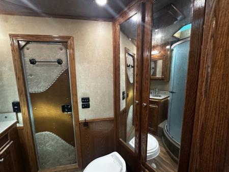 Used 2017 Sierra Trailers 4H 12'6" LQ Horse Trailer