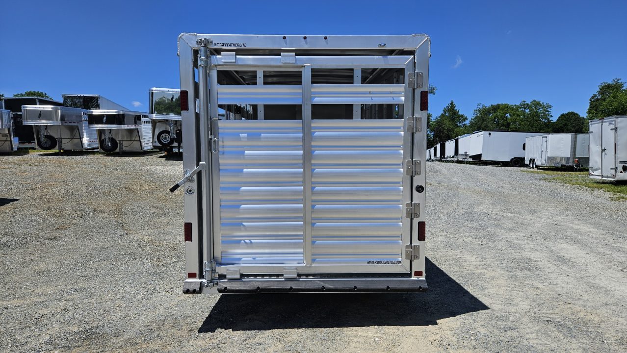 New 2026 Featherlite Trailers 8107 6'7"X16'TA Stock / Stock Combo Trailer