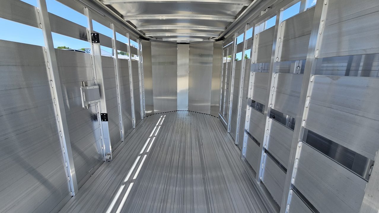 New 2026 Featherlite Trailers 8107 6'7"X16'TA Stock / Stock Combo Trailer
