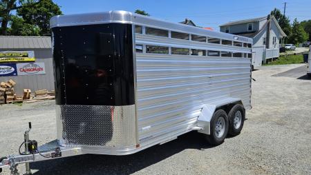 New 2026 Featherlite Trailers 8107 6'7 X16'TA Stock / Stock Combo Trailer
