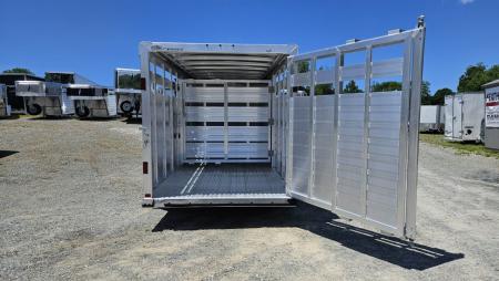 New 2026 Featherlite Trailers 8107 6'7"X16'TA Stock / Stock Combo Trailer
