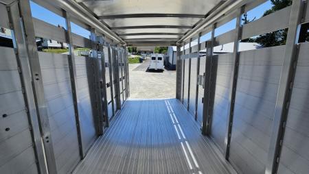 New 2026 Featherlite Trailers 8107 6'7"X16'TA Stock / Stock Combo Trailer