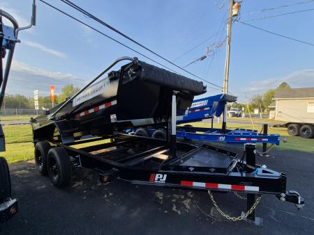 New 2026 PJ Trailers 14' x 83  Low Pro Telescopic Dump Trailer