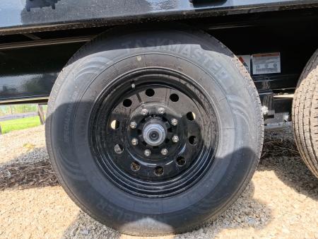 New 2027 Iron Bull 96 x 16 DDP Dump Trailer with 2) 7,000 lb. Straight Axles. Elec. Brakes, 10" I-Beam Frame, Slide -In Ramps