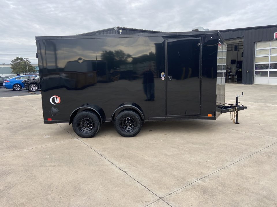 New United 14' UJ V-Nose Enclosed Cargo Trailer