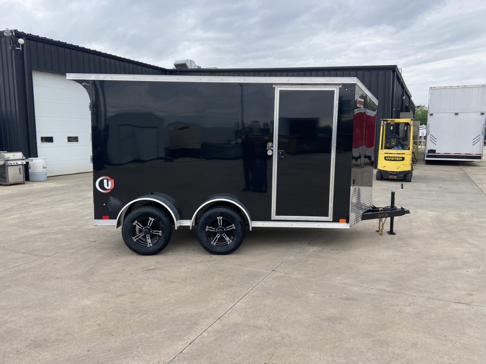 New United 12' UJ V-Nose Enclosed Cargo Trailer