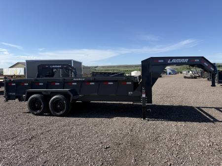 New 2026 Lamar 16' Gooseneck Dump Trailer 16K