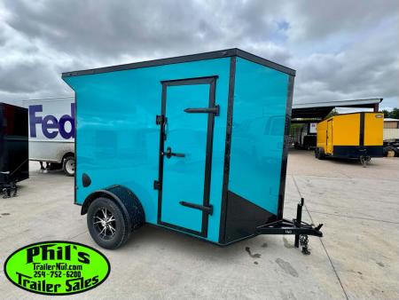 New 2026 5X8 Cargo / Enclosed Trailer ALUMINUM WHEELS & REAR WING