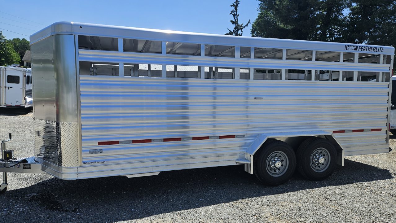 New 2026 Featherlite Trailers 8107 7X20TA Stock / Stock Combo Trailer