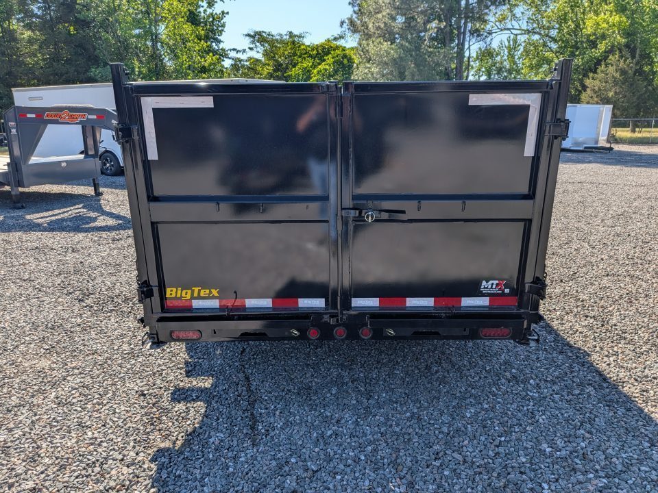 New 2025 Big Tex Trailers 7x14 TD Heavy Duty 14K Telescopic Dump w/ Slide-In Ramps & 4' Sides Dump Trailer