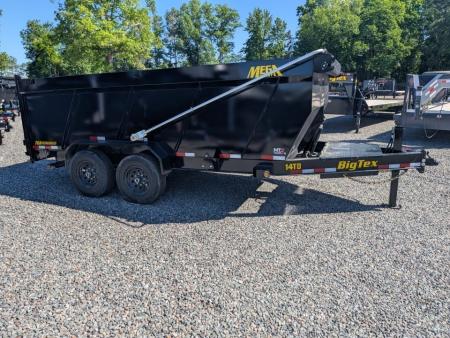 New 2025 Big Tex Trailers 7x14 TD Heavy Duty 14K Telescopic Dump w/ Slide-In Ramps & 4' Sides Dump Trailer