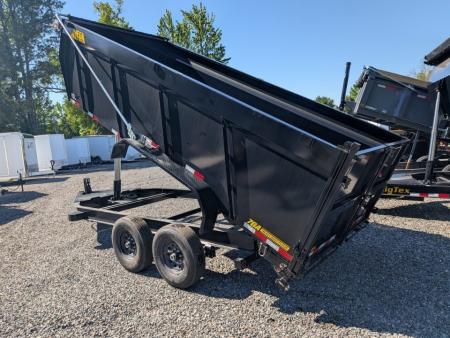 New 2025 Big Tex Trailers 7x14 TD Heavy Duty 14K Telescopic Dump w/ Slide-In Ramps & 4' Sides Dump Trailer