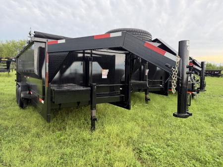 New 2026 Texas Pride Trailers 7x16ft Gooseneck Dump Trailer 16k