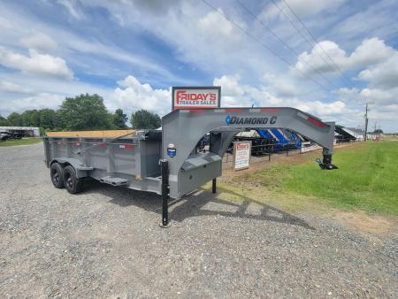 New 2026 Diamond C Trailers LPT210 16'x82  10K Torsion Axles Gooseneck Pacesetter Edition Dump Trailer